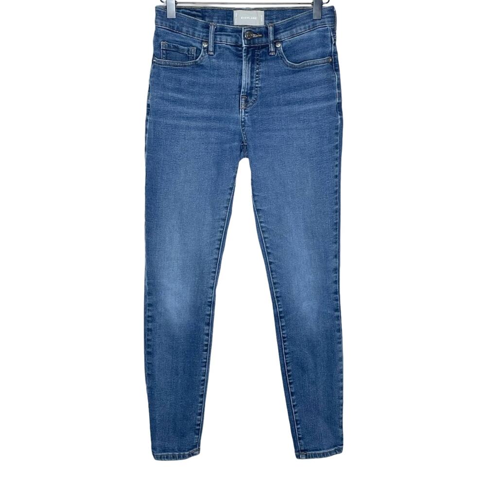 EVERLANE Women's mid rise medium wash stretch skinny jeans size 26